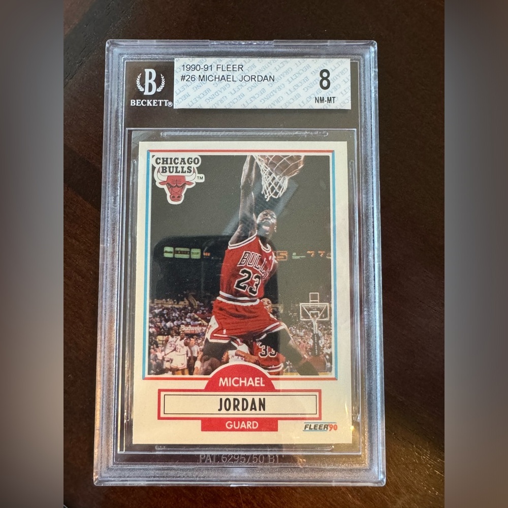 1990 Fleer Michael Jordan #26 BGS 8 Chicago Bulls